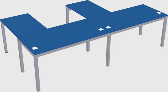 L-shaped desk