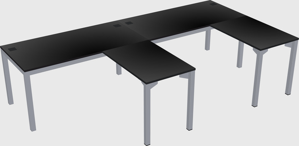 L-shaped desk