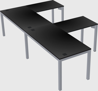 L-shaped desk