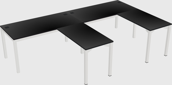 L-shaped desk