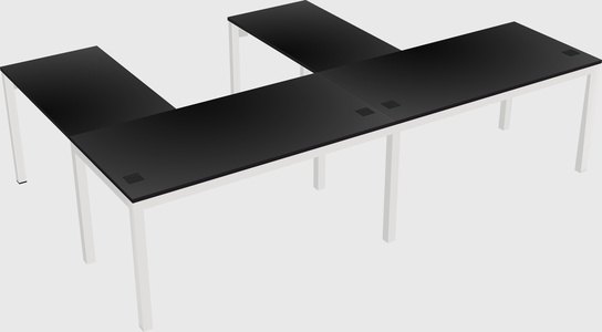 L-shaped desk