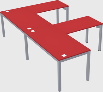 L-shaped desk