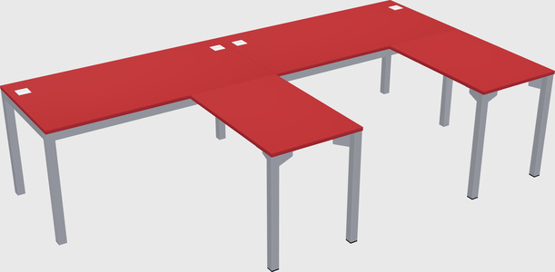 L-shaped desk
