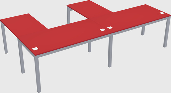 L-shaped desk