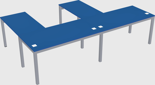 L-shaped desk