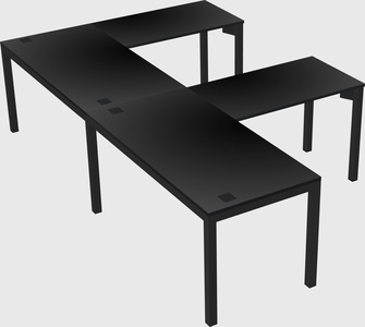 L-shaped desk