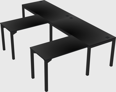 L-shaped desk