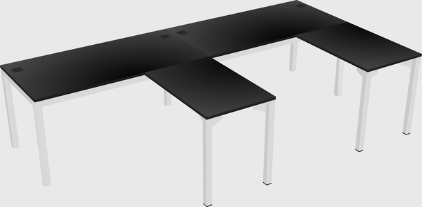 L-shaped desk