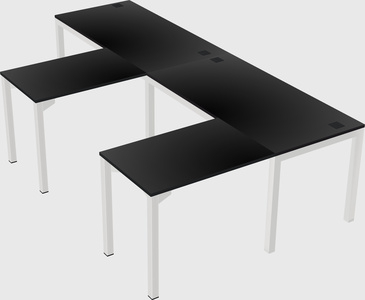 L-shaped desk