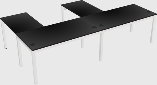 L-shaped desk