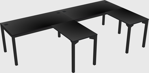 L-shaped desk