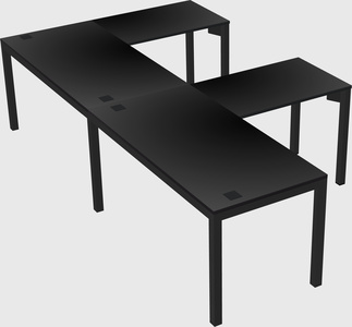 L-shaped desk
