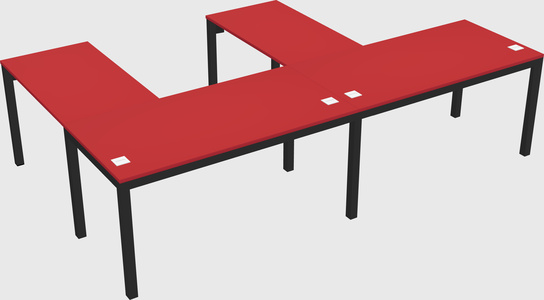 L-shaped desk