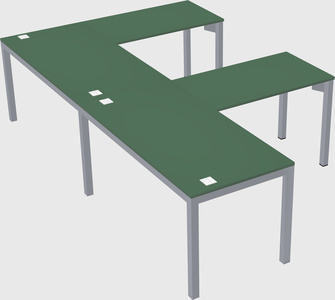 L-shaped desk