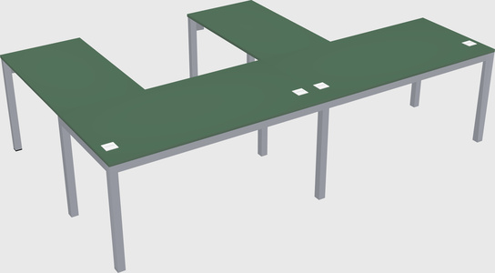 L-shaped desk