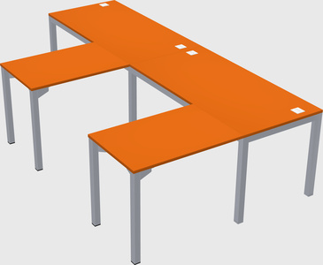 L-shaped desk