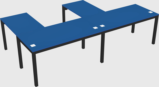 L-shaped desk