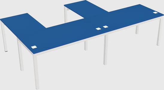 L-shaped desk