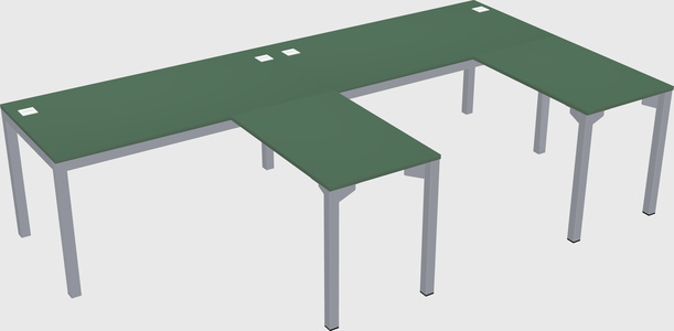 L-shaped desk