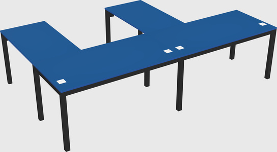 L-shaped desk