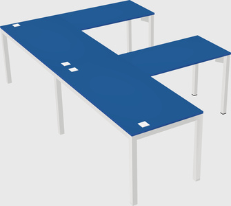 L-shaped desk