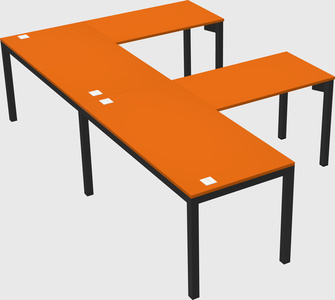 L-shaped desk