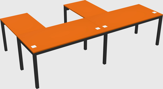 L-shaped desk