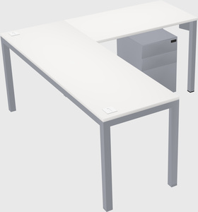 L-shaped desk