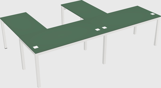 L-shaped desk