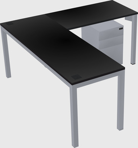 L-shaped desk