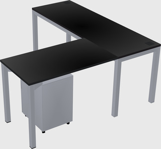 L-shaped desk