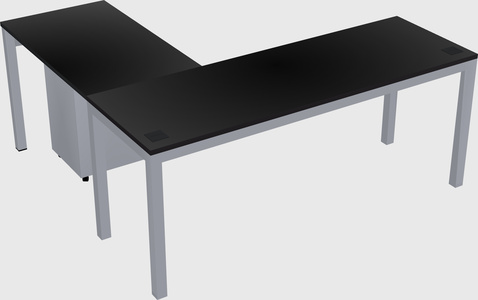 L-shaped desk