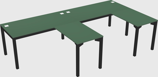 L-shaped desk