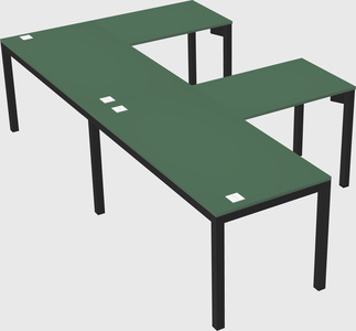 L-shaped desk