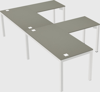 L-shaped desk
