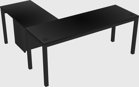 L-shaped desk