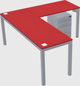 L-shaped desk