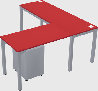 L-shaped desk