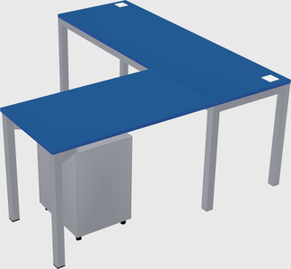 L-shaped desk
