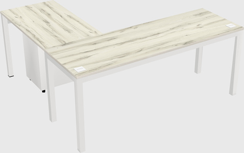 L-shaped desk