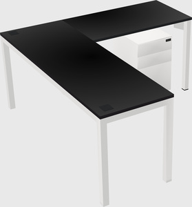 L-shaped desk