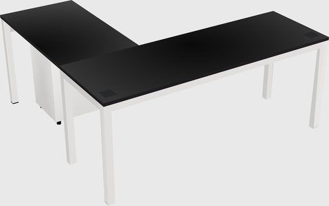 L-shaped desk