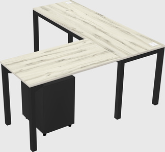 L-shaped desk