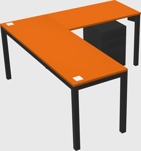 L-shaped desk