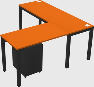 L-shaped desk