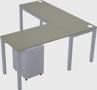 L-shaped desk