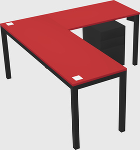 L-shaped desk