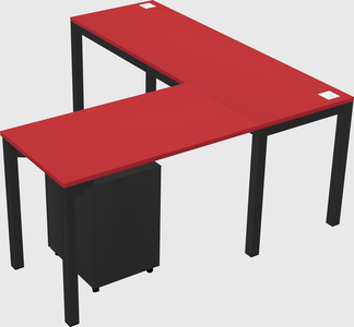 L-shaped desk