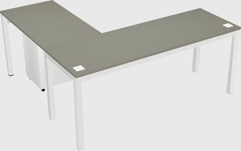 L-shaped desk