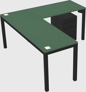 L-shaped desk